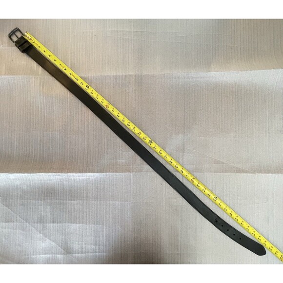 Wrangler Men’s Black Genuine Leather Belt Sz 40 Stitch Detail Western Style - Picture 8 of 10